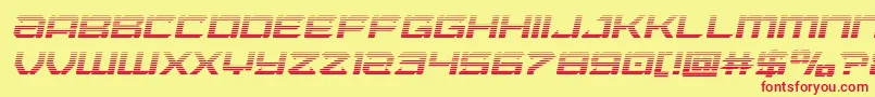 Laserwolfgradital Font – Red Fonts on Yellow Background