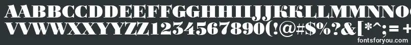 フォントBodoniortotitulBlack – 白い文字