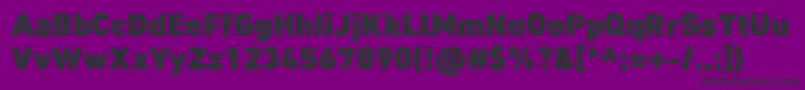 DinNextLtArabicBlack Font – Black Fonts on Purple Background