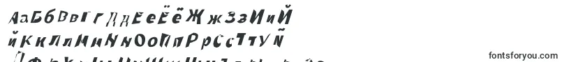 Throughtheblackita-Schriftart – russische Schriften