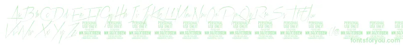 XtreemthinPersonalUse Font – Green Fonts