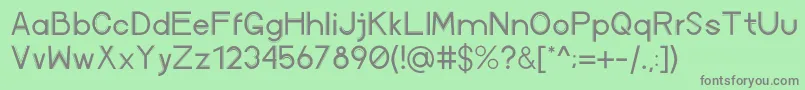 AvenuexRegular Font – Gray Fonts on Green Background