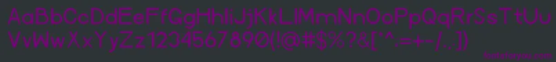 AvenuexRegular Font – Purple Fonts on Black Background