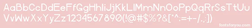 AvenuexRegular Font – White Fonts on Pink Background