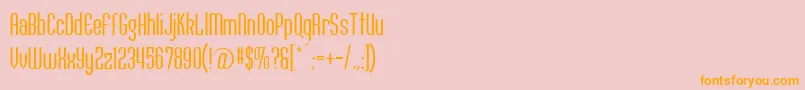 Conquesbooka Font – Orange Fonts on Pink Background