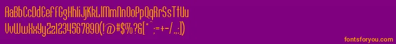 Conquesbooka Font – Orange Fonts on Purple Background