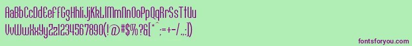 Conquesbooka Font – Purple Fonts on Green Background