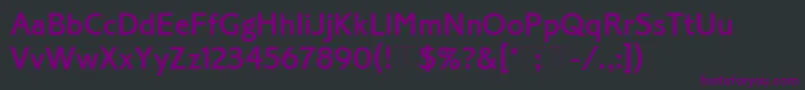 fuente CorinthianMediumPlain – Fuentes Moradas Sobre Fondo Negro