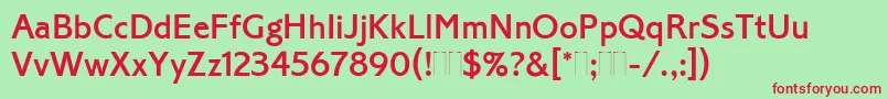 CorinthianMediumPlain Font – Red Fonts on Green Background