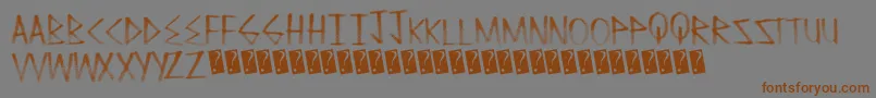 Cleanfade Font – Brown Fonts on Gray Background