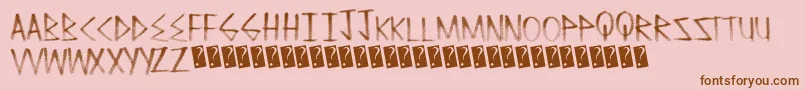 Cleanfade Font – Brown Fonts on Pink Background
