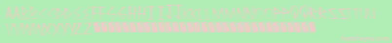 Cleanfade Font – Pink Fonts on Green Background