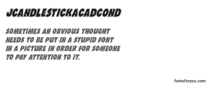 Jcandlestickacadcond Font