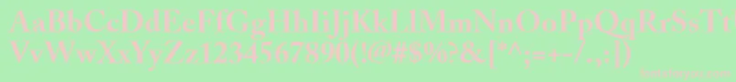 AdobeCaslonBold Font – Pink Fonts on Green Background