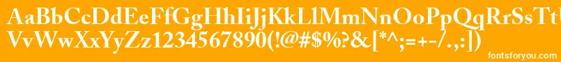 fuente AdobeCaslonBold – Fuentes Blancas Sobre Fondo Naranja