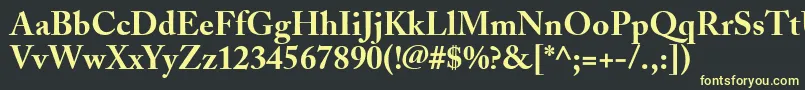 fuente AdobeCaslonBold – Fuentes Amarillas Sobre Fondo Negro