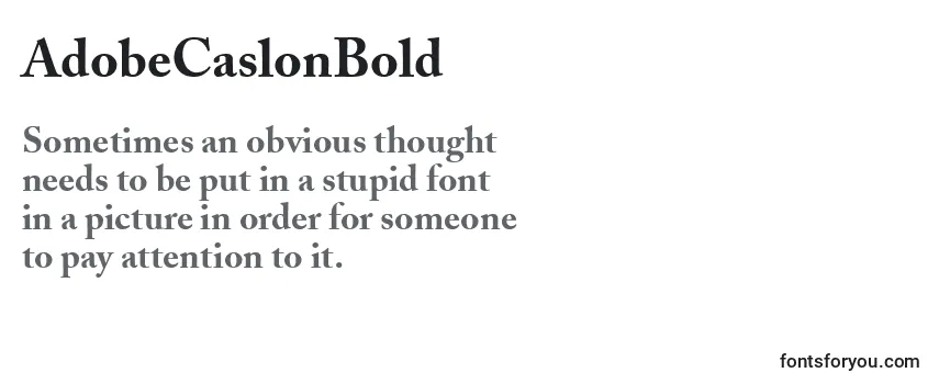 AdobeCaslonBold Font