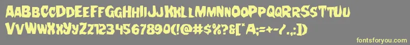 Nightchilde Font – Yellow Fonts on Gray Background