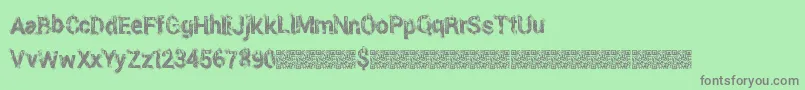 Eightieslocker Font – Gray Fonts on Green Background