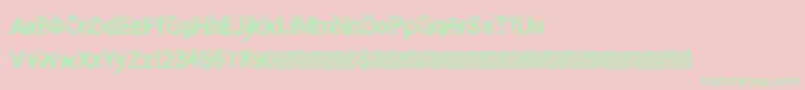 Eightieslocker Font – Green Fonts on Pink Background