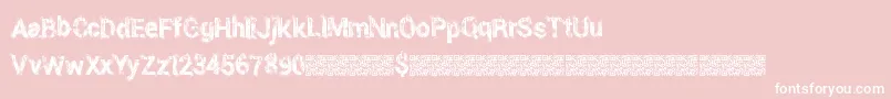 Eightieslocker Font – White Fonts on Pink Background