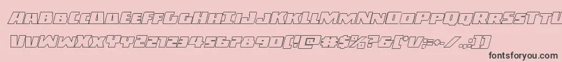 Darkallianceoutital Font – Black Fonts on Pink Background