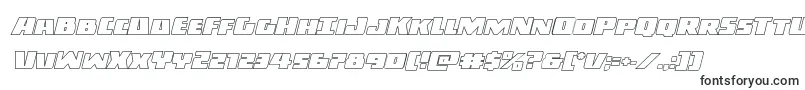 Darkallianceoutital Font – Black Fonts on White Background