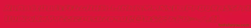 Darkallianceoutital Font – Brown Fonts on Red Background