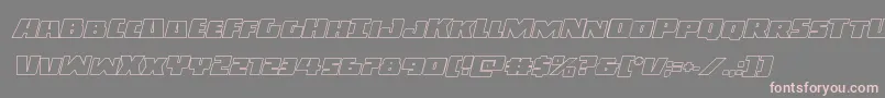 Darkallianceoutital Font – Pink Fonts on Gray Background