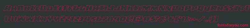 Darkallianceoutital Font – Red Fonts on Black Background