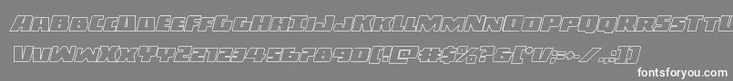 Darkallianceoutital Font – White Fonts on Gray Background