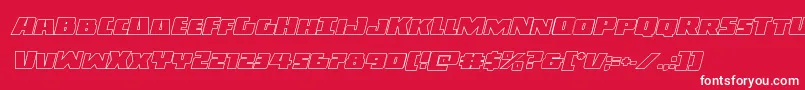 Darkallianceoutital Font – White Fonts on Red Background