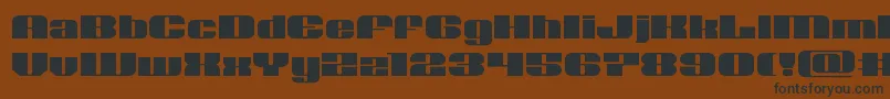 Nolocontendreexpand Font – Black Fonts on Brown Background