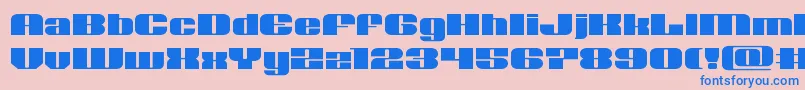 Nolocontendreexpand Font – Blue Fonts on Pink Background