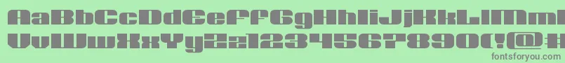 Nolocontendreexpand Font – Gray Fonts on Green Background