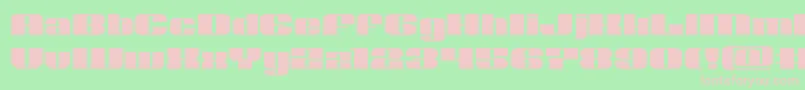 Шрифт Nolocontendreexpand – розовые шрифты на зелёном фоне