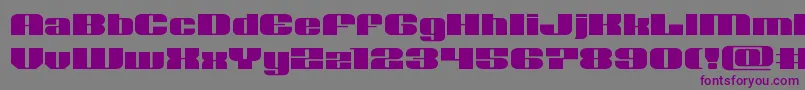 Шрифт Nolocontendreexpand – фиолетовые шрифты на сером фоне