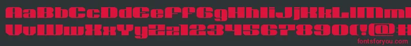 Nolocontendreexpand Font – Red Fonts on Black Background