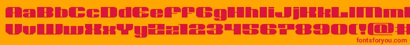 Nolocontendreexpand Font – Red Fonts on Orange Background