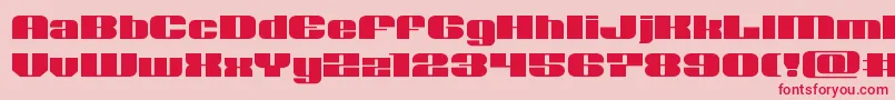 Nolocontendreexpand Font – Red Fonts on Pink Background