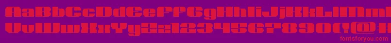 Nolocontendreexpand Font – Red Fonts on Purple Background