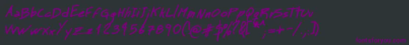 Weitere Informationen zur MtMattoScriptBold-Schriftart MtMattoScriptBold-Schriftart – Violette Schriften auf schwarzem Hintergrund