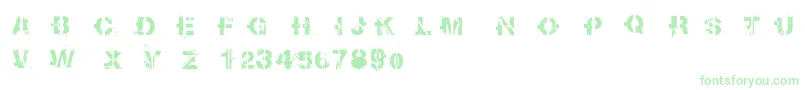 Soot Font – Green Fonts on White Background