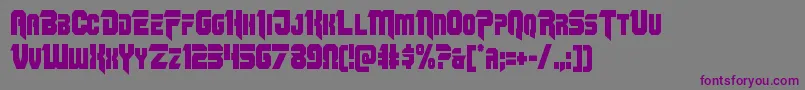 Omegaforcecond12 Font – Purple Fonts on Gray Background