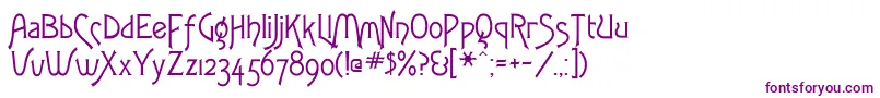 Fletchergothicflf Font – Purple Fonts on White Background