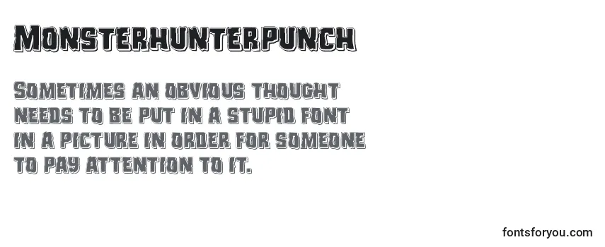Review of the Monsterhunterpunch Font