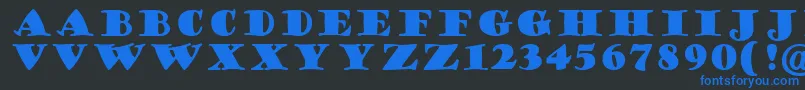 More about GoudyStout Font GoudyStout Font – Blue Fonts on Black Background