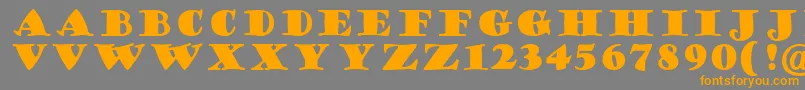 Police GoudyStout – polices orange sur fond gris