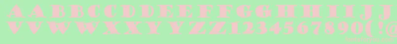 GoudyStout Font – Pink Fonts on Green Background