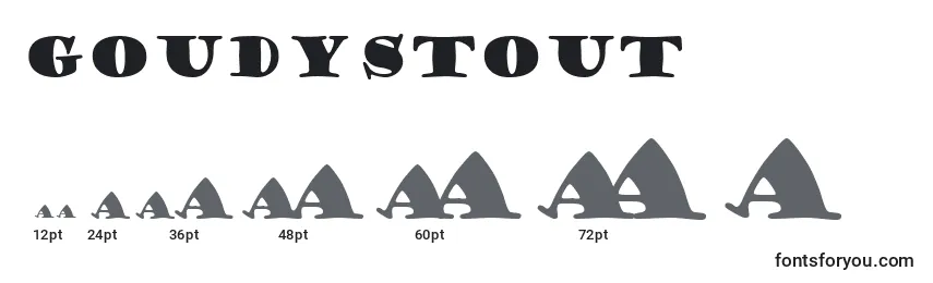 Размеры шрифта GoudyStout